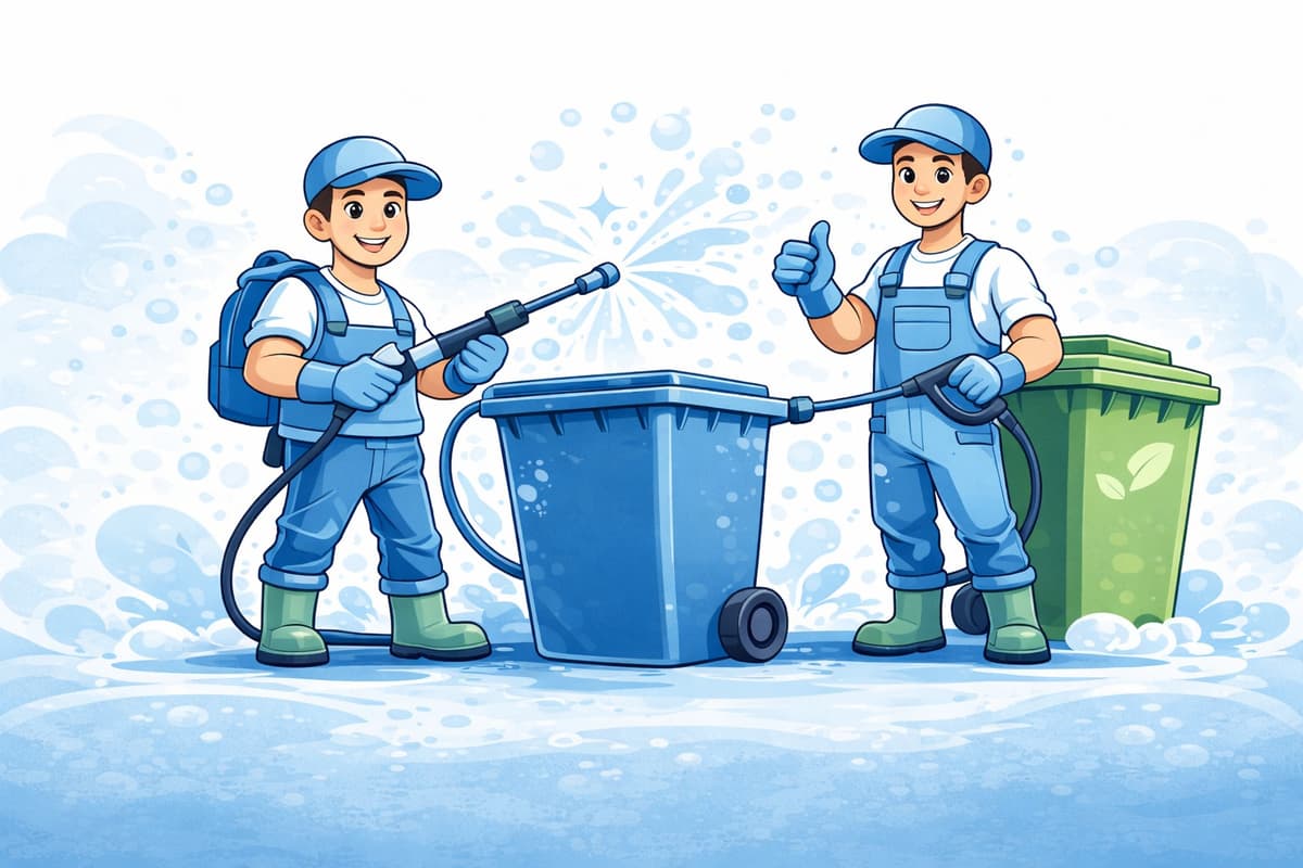 Bin Bros cleaning team